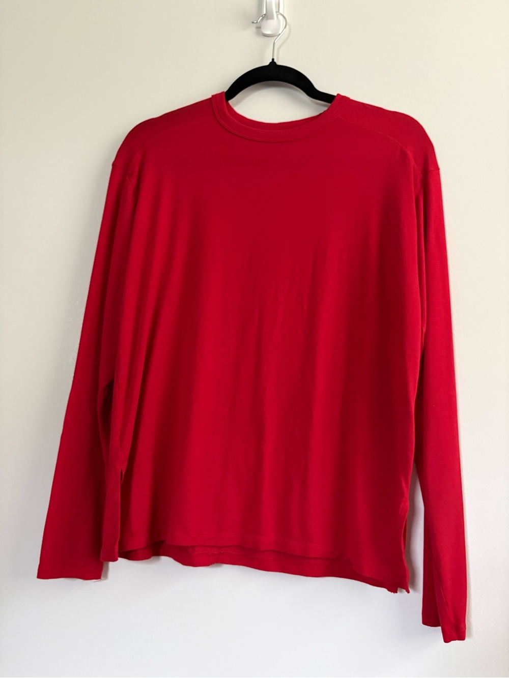 American Eagle Women’s Soft & Sexy Red Long Sleeve Relaxed Fit T-Shirt Size XS